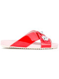 slippers with flowers