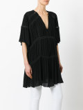v-neck batwing dress