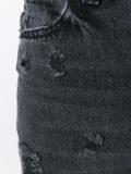 distressed cropped jeans