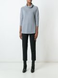 high neck pullover