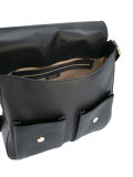 Floral embroidered satchel bag 