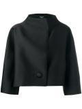 boxy funnel neck jacket