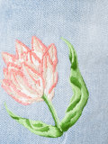 embroidered flower shorts