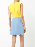 scalloped wrap dress