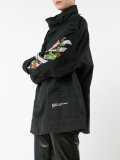 embroidered feature raincoat