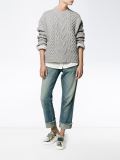 cable knit v-neck jumper