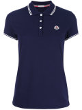 striped trim polo shirt
