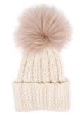 Cashmere and Fur Beanie