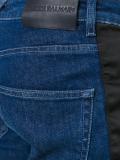 contrasting sides slim-fit jeans