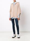 collar detail poncho