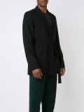belted double breasted blazer