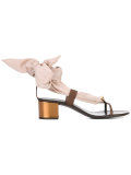scarf tie sandals