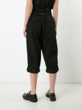 folded hem cropped trousers