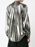 metallic blouse