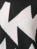 geometric intarsia jumper
