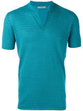 slit neck T-shirt