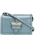 triangle lock cross body bag