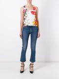 floral print twinset cardigan and vest