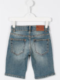 light wash denim shorts