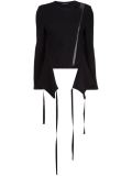 cropped wrap jacket