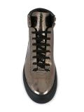 Argyle hi-top sneakers