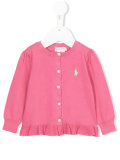 ruffle hem cardigan