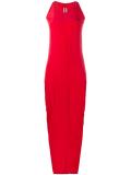 sleeveless column gown