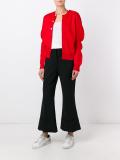 jacquard button down cardigan