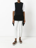 knitted double layer top