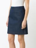 A-line denim skirt