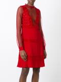 sheer detail dress