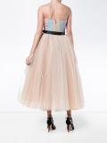 sleeveless brocade tulle dress