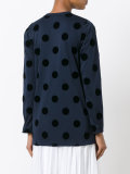 polka dot blouse 