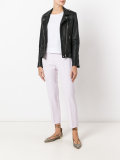 pleat detail cropped trousers
