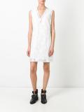 sheer detailing shift dress