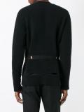 distressed crew neck sweater