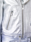 ombré biker jacket