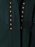 leather trimmed coat