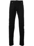 panelled slim-fit jeans