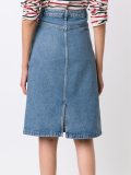 denim a-line skirt