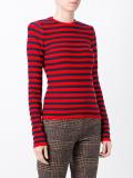 round neck striped jumper