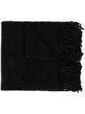 fringed woven scarf