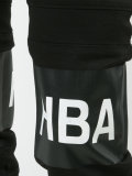 printed text trousers 