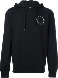 circular star print hoodie