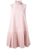 pleated mini dress