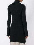 turtleneck metallic pullover