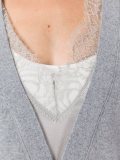 lace inset v neck jumper