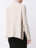 cable knit roll neck jumper