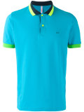 contrast polo shirt