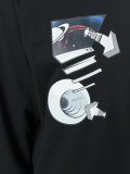 planet print sweatshirt